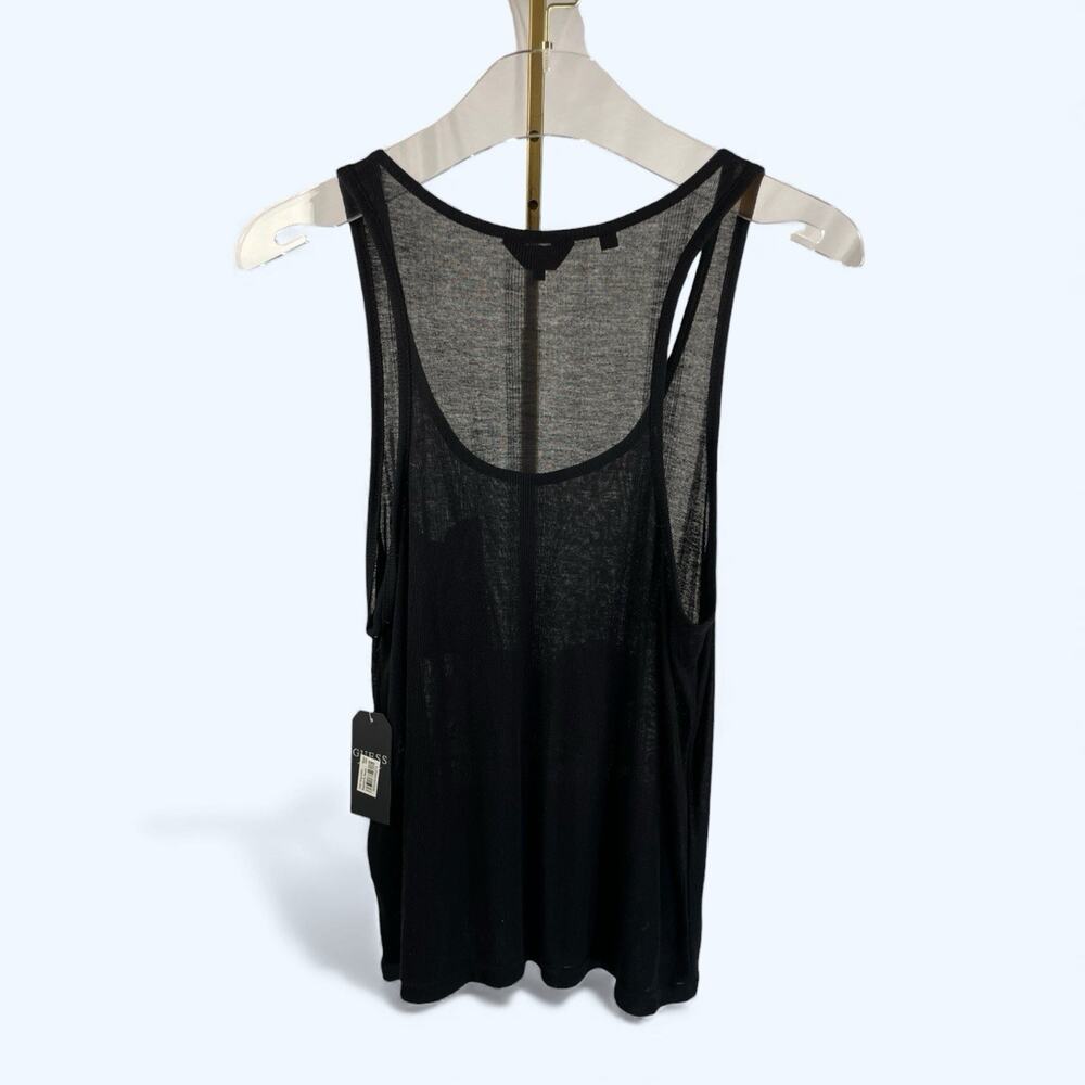 Guess Women's Boyfriend Pocket Tank Small Black NWT